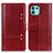 Funda de Cuero Cartera con Soporte Carcasa M06L para Motorola Moto Edge 20 Lite 5G Rojo