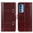 Funda de Cuero Cartera con Soporte Carcasa M06L para Motorola Moto Edge 20 Pro 5G Marron