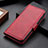 Funda de Cuero Cartera con Soporte Carcasa M06L para Motorola Moto Edge 30 Pro 5G Rojo