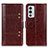 Funda de Cuero Cartera con Soporte Carcasa M06L para OnePlus 9RT 5G Marron