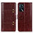 Funda de Cuero Cartera con Soporte Carcasa M06L para Oppo A16s Marron