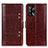 Funda de Cuero Cartera con Soporte Carcasa M06L para Oppo A74 4G Marron