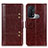 Funda de Cuero Cartera con Soporte Carcasa M06L para Oppo Reno5 A Marron