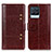 Funda de Cuero Cartera con Soporte Carcasa M06L para Realme 8 4G Marron