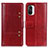 Funda de Cuero Cartera con Soporte Carcasa M06L para Xiaomi Mi 11i 5G Rojo