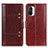 Funda de Cuero Cartera con Soporte Carcasa M06L para Xiaomi Redmi K40 Pro 5G Marron