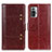 Funda de Cuero Cartera con Soporte Carcasa M06L para Xiaomi Redmi Note 10 Pro 4G Marron