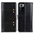 Funda de Cuero Cartera con Soporte Carcasa M06L para Xiaomi Redmi Note 10 Pro 5G Negro