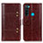 Funda de Cuero Cartera con Soporte Carcasa M06L para Xiaomi Redmi Note 8 (2021) Marron