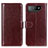 Funda de Cuero Cartera con Soporte Carcasa M07L para Asus ROG Phone 7 Pro Marron