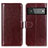 Funda de Cuero Cartera con Soporte Carcasa M07L para Google Pixel 6 Pro 5G Marron