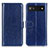 Funda de Cuero Cartera con Soporte Carcasa M07L para Google Pixel 6a 5G Azul