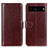 Funda de Cuero Cartera con Soporte Carcasa M07L para Google Pixel 7 Pro 5G Marron