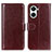 Funda de Cuero Cartera con Soporte Carcasa M07L para Huawei Nova 10 SE Marron