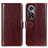 Funda de Cuero Cartera con Soporte Carcasa M07L para Huawei Nova 9 Pro Marron