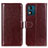 Funda de Cuero Cartera con Soporte Carcasa M07L para Motorola Moto E13 Marron