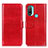 Funda de Cuero Cartera con Soporte Carcasa M07L para Motorola Moto E30 Rojo