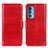 Funda de Cuero Cartera con Soporte Carcasa M07L para Motorola Moto Edge 20 Pro 5G Rojo