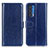 Funda de Cuero Cartera con Soporte Carcasa M07L para Motorola Moto Edge (2021) 5G Azul