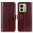 Funda de Cuero Cartera con Soporte Carcasa M07L para Motorola Moto Edge (2023) 5G Marron