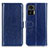 Funda de Cuero Cartera con Soporte Carcasa M07L para Motorola Moto Edge 30 Lite 5G Azul