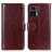 Funda de Cuero Cartera con Soporte Carcasa M07L para Motorola Moto Edge 30 Lite 5G Marron