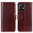 Funda de Cuero Cartera con Soporte Carcasa M07L para Motorola Moto Edge 40 Pro 5G Marron