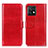 Funda de Cuero Cartera con Soporte Carcasa M07L para Motorola Moto Edge 40 Pro 5G Rojo