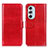 Funda de Cuero Cartera con Soporte Carcasa M07L para Motorola Moto Edge Plus (2022) 5G Rojo