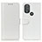 Funda de Cuero Cartera con Soporte Carcasa M07L para Motorola Moto G Play (2023) Blanco