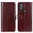 Funda de Cuero Cartera con Soporte Carcasa M07L para Motorola Moto G Play (2023) Marron