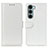 Funda de Cuero Cartera con Soporte Carcasa M07L para Motorola Moto G200 5G Blanco