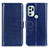 Funda de Cuero Cartera con Soporte Carcasa M07L para Motorola Moto G60s Azul