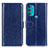Funda de Cuero Cartera con Soporte Carcasa M07L para Motorola Moto G71 5G Azul