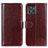 Funda de Cuero Cartera con Soporte Carcasa M07L para Motorola ThinkPhone 5G Marron