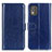 Funda de Cuero Cartera con Soporte Carcasa M07L para Nokia C02 Azul