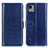 Funda de Cuero Cartera con Soporte Carcasa M07L para Nokia C110 Azul