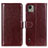 Funda de Cuero Cartera con Soporte Carcasa M07L para Nokia C110 Marron