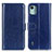 Funda de Cuero Cartera con Soporte Carcasa M07L para Nokia C12 Azul