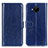 Funda de Cuero Cartera con Soporte Carcasa M07L para Nokia C20 Plus Azul