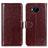 Funda de Cuero Cartera con Soporte Carcasa M07L para Nokia C20 Plus Marron