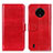 Funda de Cuero Cartera con Soporte Carcasa M07L para Nokia C200 Rojo