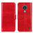 Funda de Cuero Cartera con Soporte Carcasa M07L para Nokia C21 Rojo