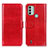 Funda de Cuero Cartera con Soporte Carcasa M07L para Nokia C31 Rojo