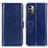 Funda de Cuero Cartera con Soporte Carcasa M07L para Nokia G21 Azul