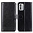 Funda de Cuero Cartera con Soporte Carcasa M07L para Nokia G60 5G Negro