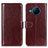 Funda de Cuero Cartera con Soporte Carcasa M07L para Nokia X100 5G Marron