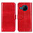 Funda de Cuero Cartera con Soporte Carcasa M07L para Nokia X100 5G Rojo