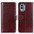 Funda de Cuero Cartera con Soporte Carcasa M07L para Nokia X30 5G Marron