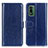 Funda de Cuero Cartera con Soporte Carcasa M07L para Nokia XR21 Azul